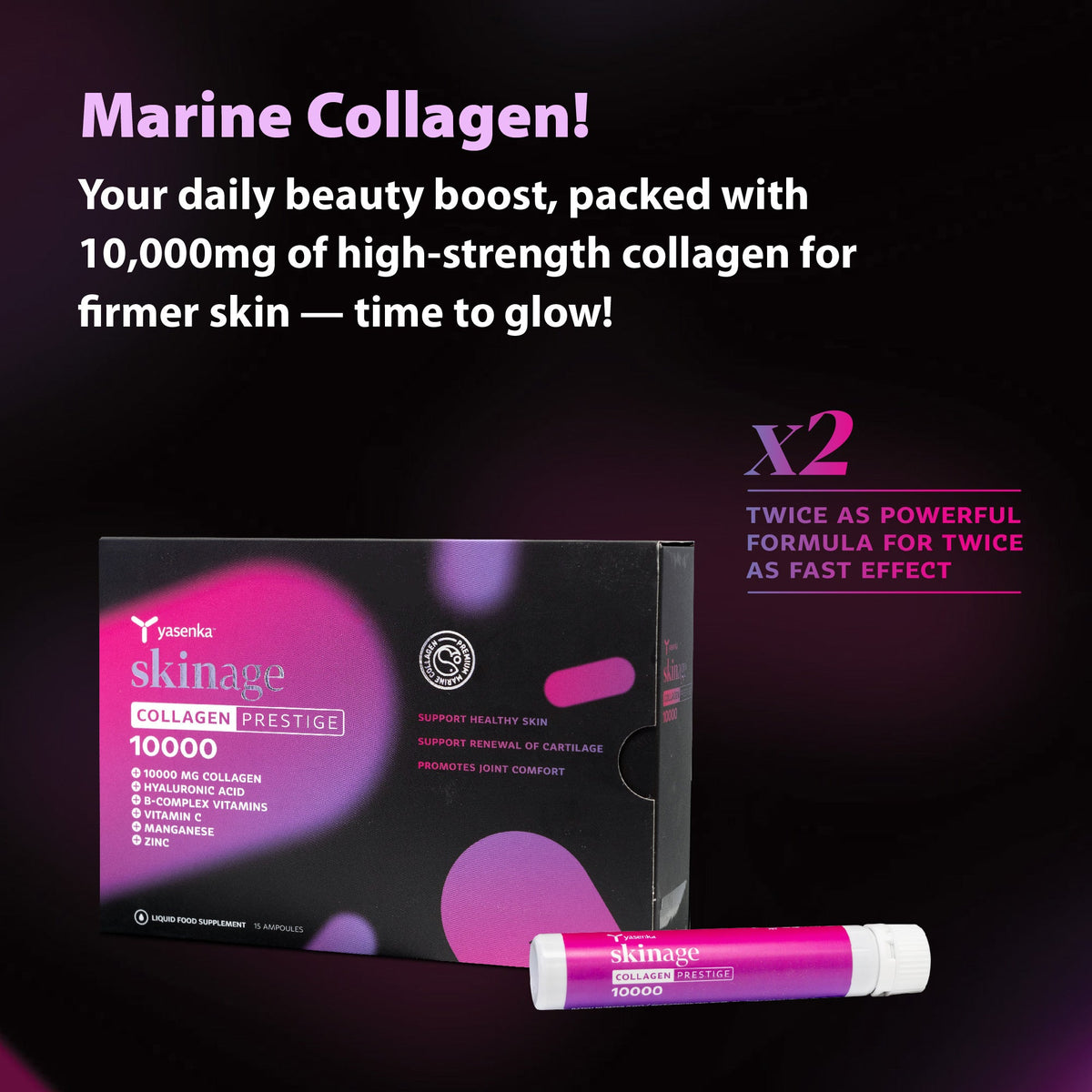 3 Skinage collagen Prestige Ampoules + DENEFIS® RETINOL SERUM
