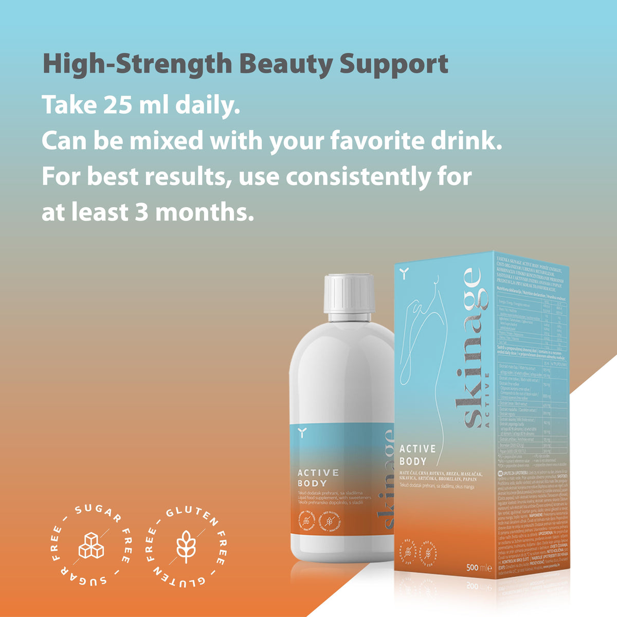Skinage Active Body 500ml SET Of 3pcs