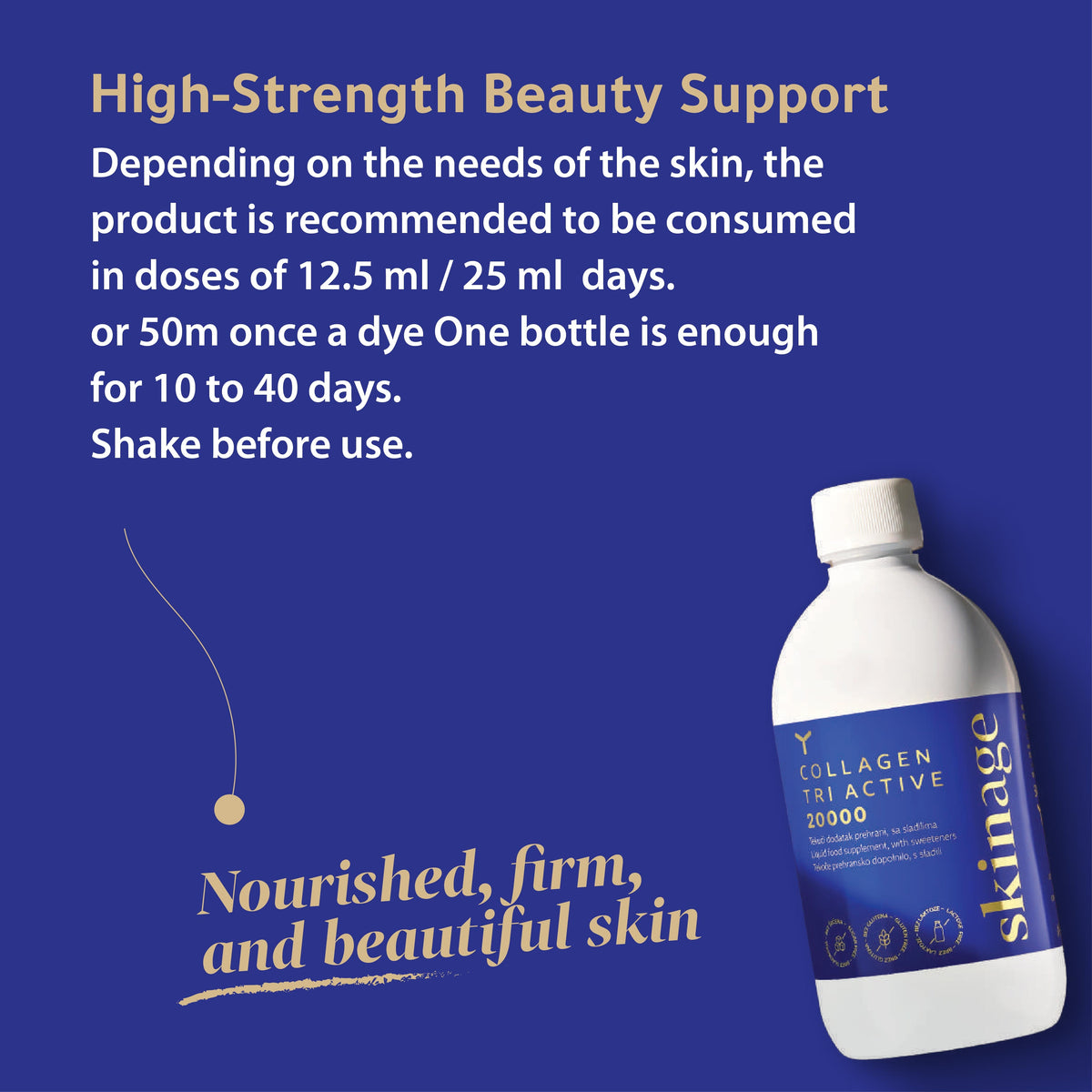 Skinage Collagen Tri-Active 20000mg 500ML