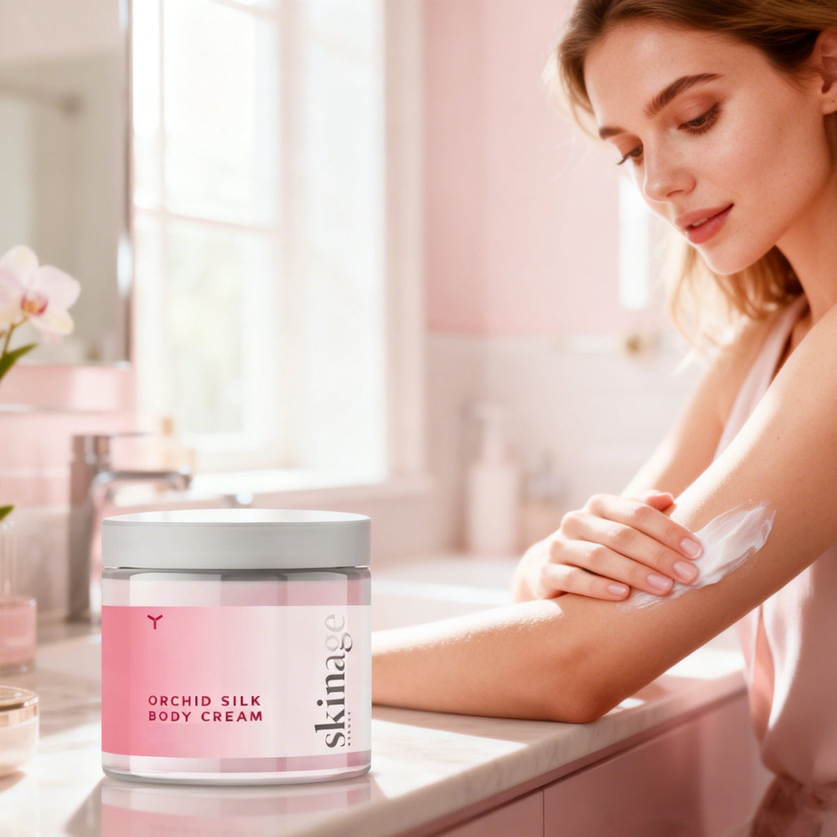 Skinage Beauty Orchid Silk Body Cream 400G