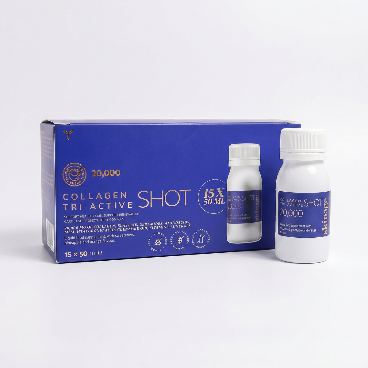 Skinage Collagen Tri-Active 20000mg 15*50ML Shot